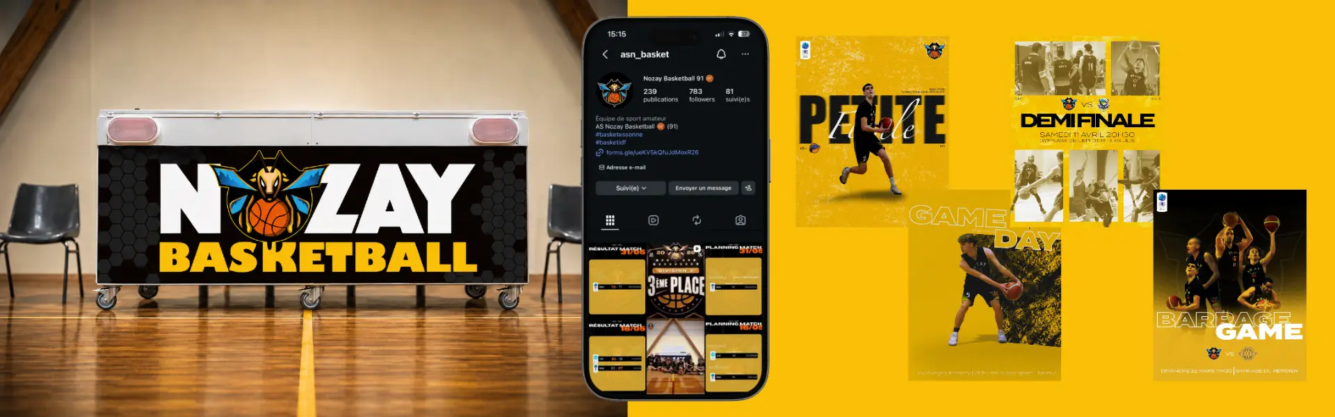 AS Nozay Basket — Branding, Social Media, Graphic Design