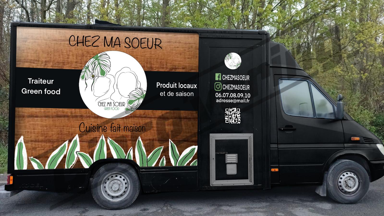 Covering de food truck Chez ma sœur par GiaCovering