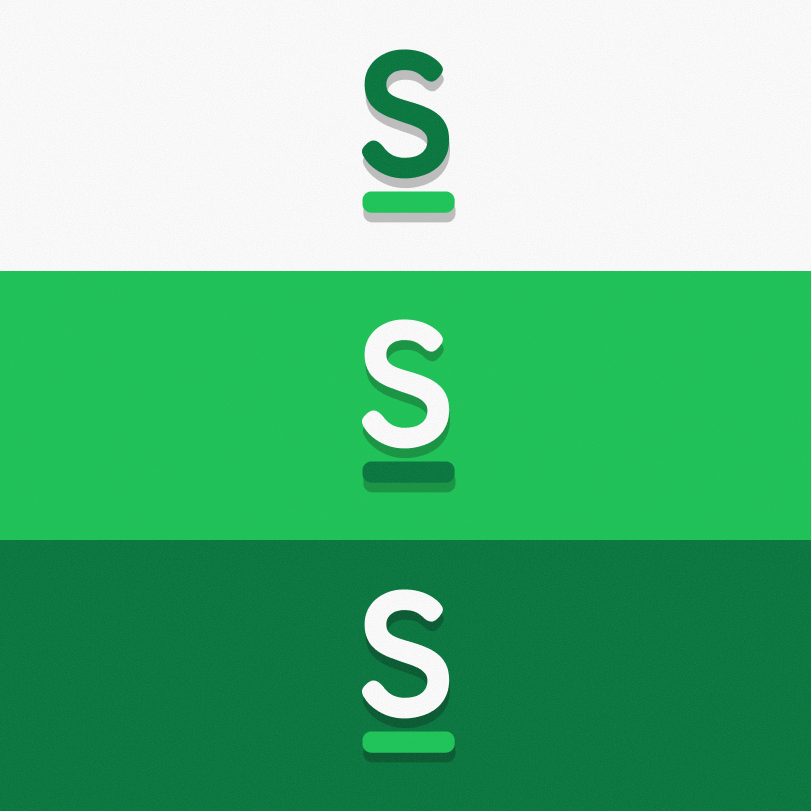 Versions du logo Stockline, application de gestion de stock
